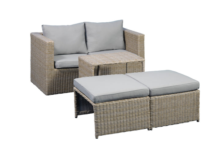 Giga Living - Loungeset Modular Bruin|Beige Set van 5