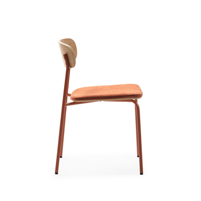 Calicosy - Set 2 stoelen ADRIANA - L46 cm - Stof & metaal