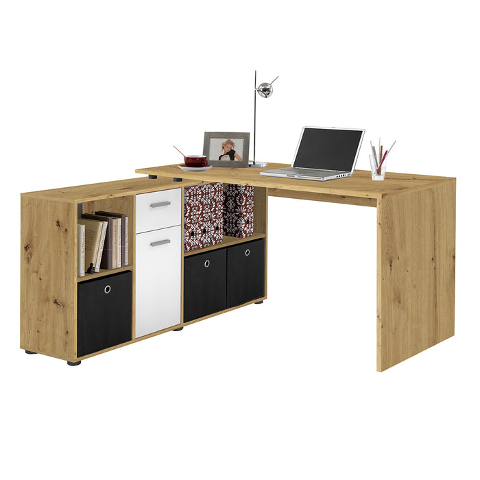 Calicosy - Hoekbureau LEX - B135,7 cm - Eikenlook