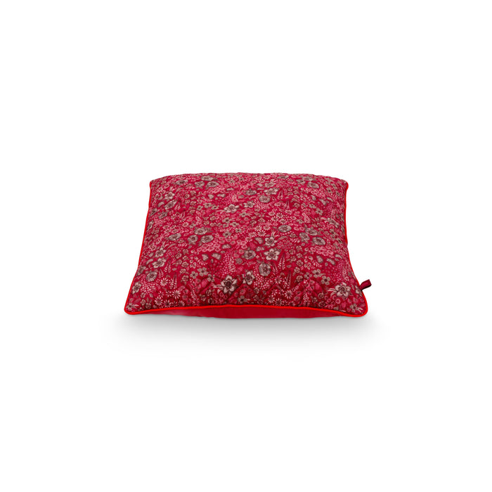 Pip Studio Sierkussen Quilted Daisy Dreams - Rood - 50x50cm