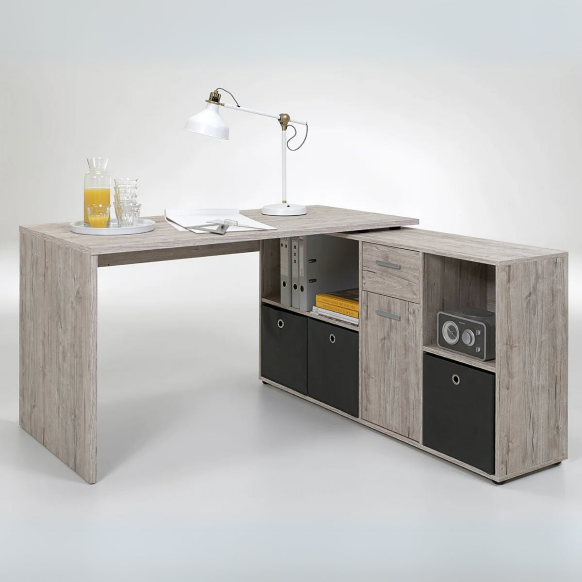 Calicosy - Hoekbureau LEX - B135,7 cm - Eikenlook