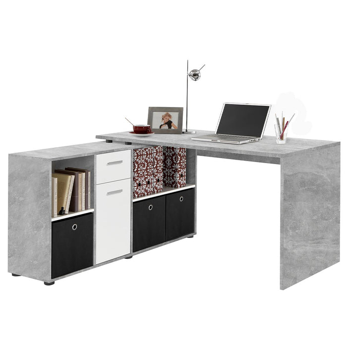 Calicosy - Hoekbureau LEX - B135,7 cm - Wit