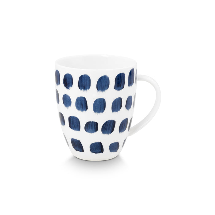 vtwonen Painted Mok met oor - Mokken - Serviesset van 4 - 250ml