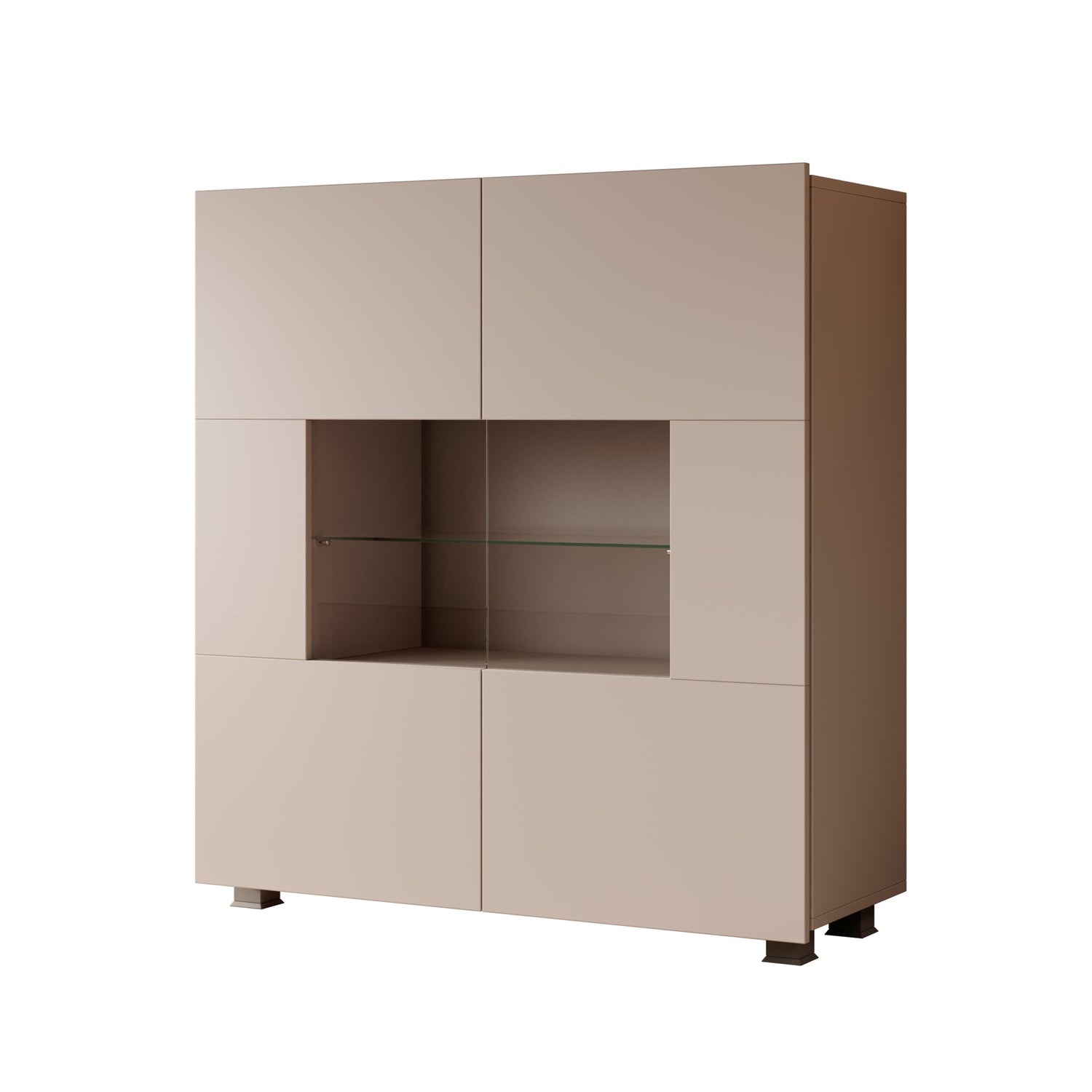 Meubella - Dressoir Calgary - Beige - 100 cm