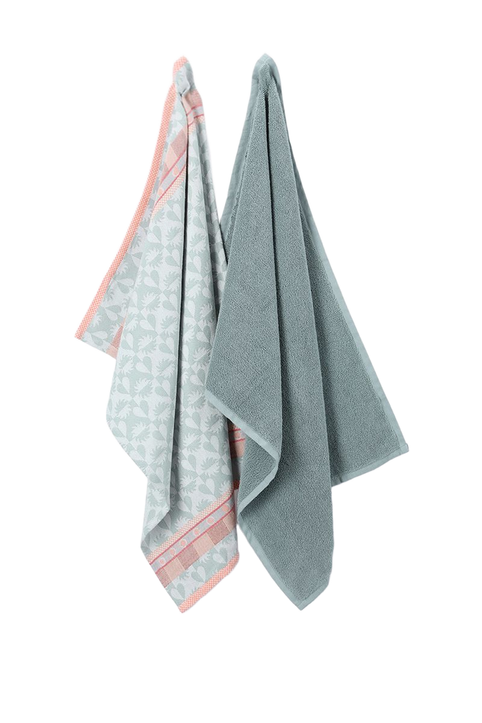 Sissy-Boy Lichtblauwe handdoek en theedoek