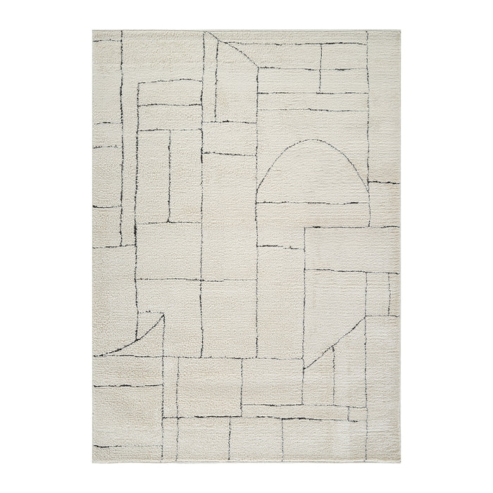 by fonQ Ribble Vloerkleed 160 x 213 cm - Zwart