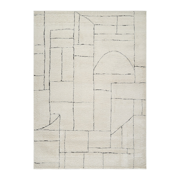 by fonQ Ribble Vloerkleed 200 x 275 cm - Zwart