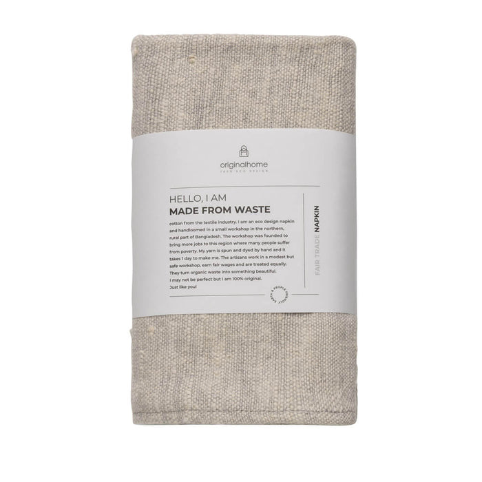 Originalhome Khadi Tafelservet Grijs4x (44x44 cm)