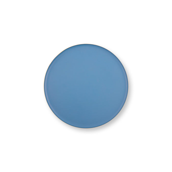 Pip Studio Serveerschaal Rond - Fruitschaal - Blauw| Goud - 32x12.5cm