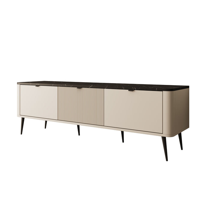 Meubella - TV-Meubel Mace - Beige - 160 cm