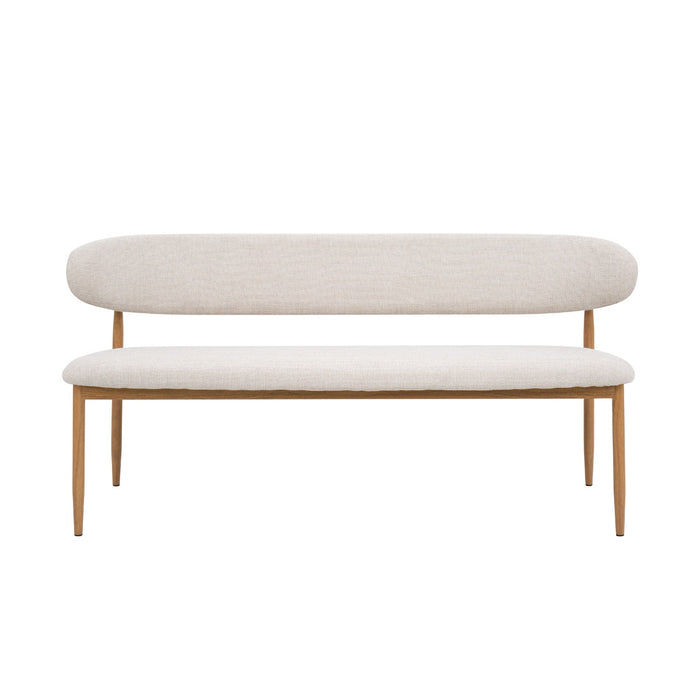Giga Meubel - Eetkamerbank - Beige|Naturel - 200x55x77cm - Alexia