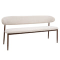 Giga Meubel - Eetkamerbank - Beige|Walnoot - 180x55x77cm - Alexia