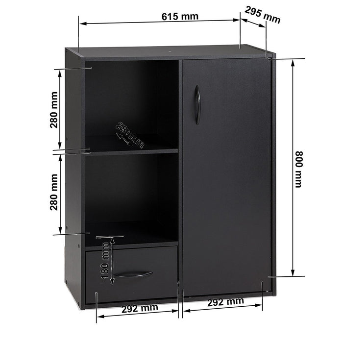 Calicosy - Opbergkast met 1 lade en 1 deur COMPO
