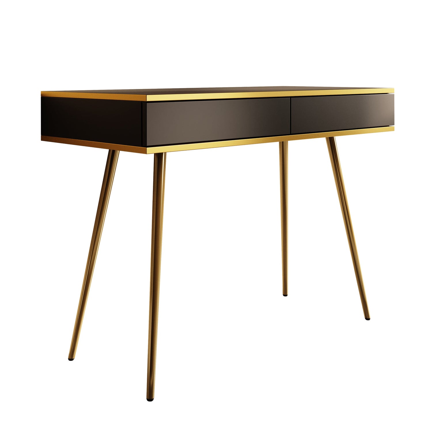 Meubella - Kaptafel Orleans - Zwart - 102 cm