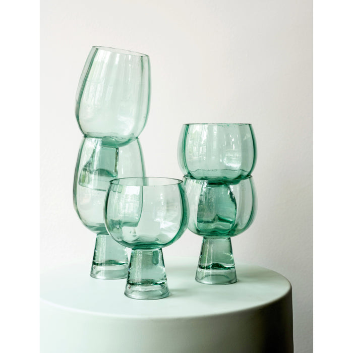 vtwonen Retro Wijnglazen - Glazen set van 4 - 180ml