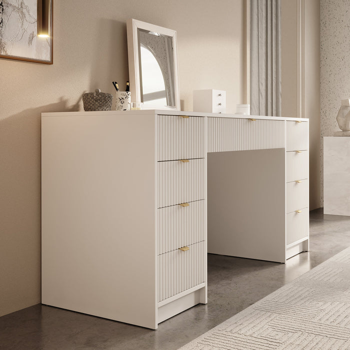 Meubella - Kaptafel Tavares 2 - Wit - 154 cm