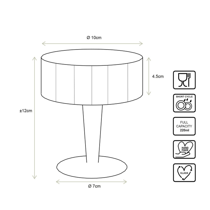 vtwonen Champagneglazen - Glazen set van 4 - 220ml