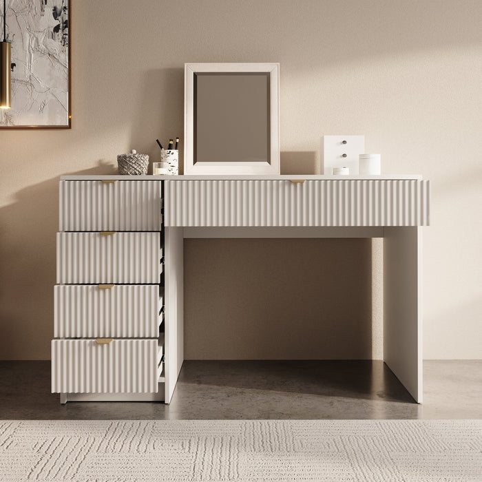 Meubella - Kaptafel Tavares - Wit - 120 cm