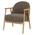 DÉJA Living - Fauteuil Taupe Stof|Eiken - 65x72x81cm - Skövde