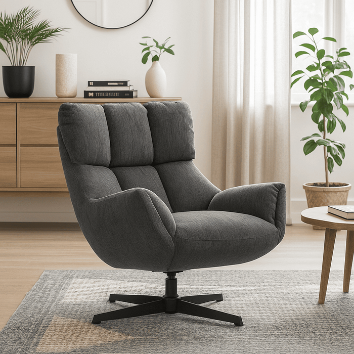 Calicosy - Fauteuil ODETTE - H89 cm - Gewatteerde stof