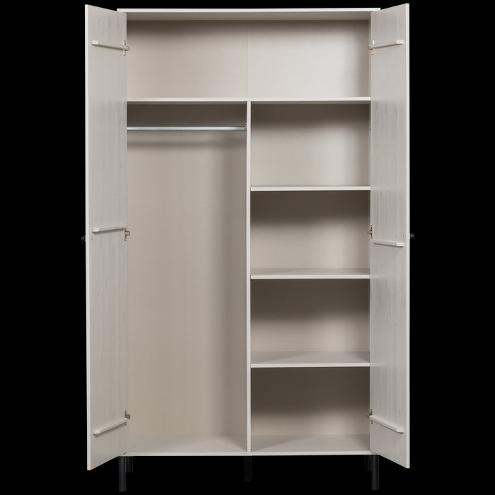 WOOOD Xina Optiepakket Garderobekast - Grenen - Wolkengrijs