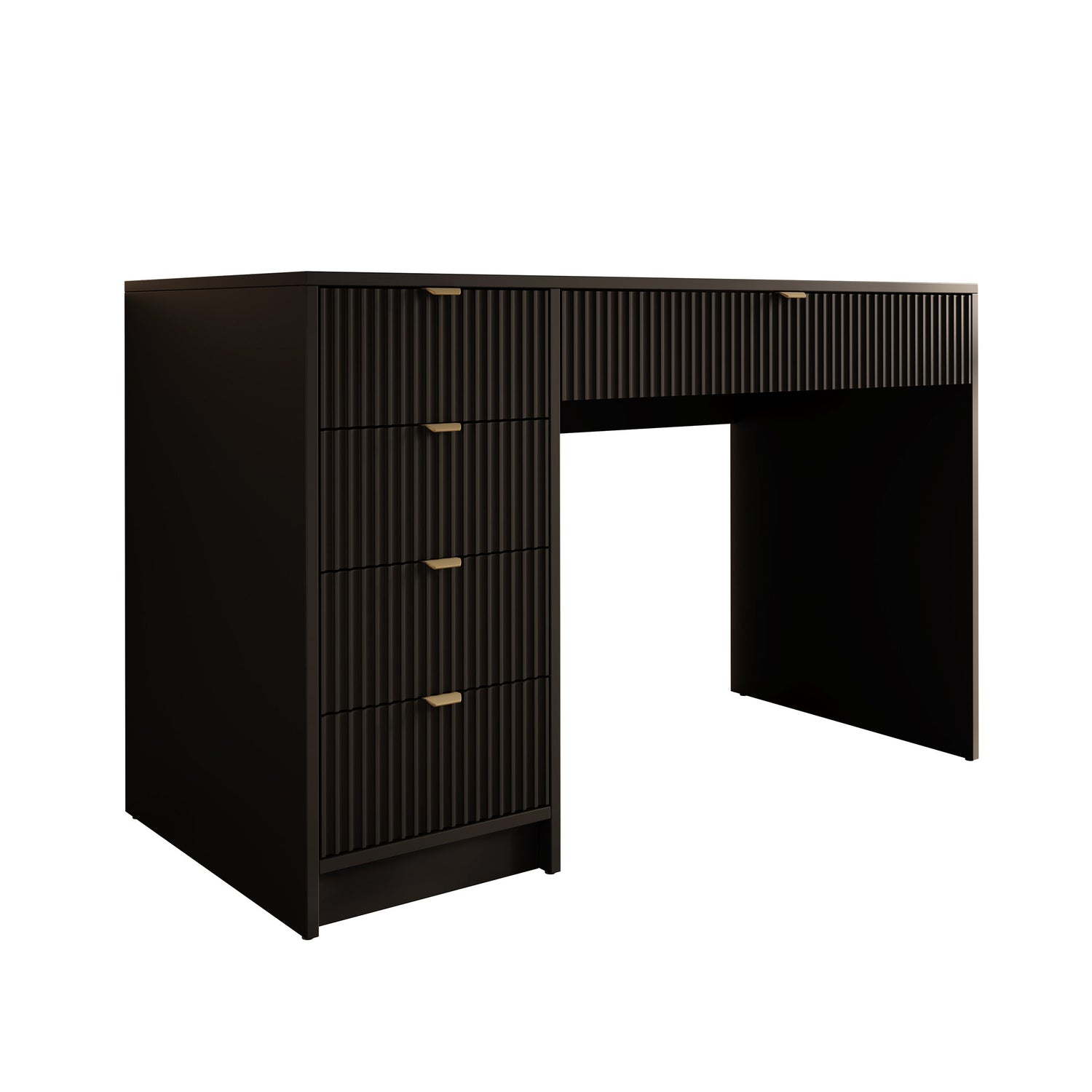 Meubella - Kaptafel Tavares - Zwart - 120 cm