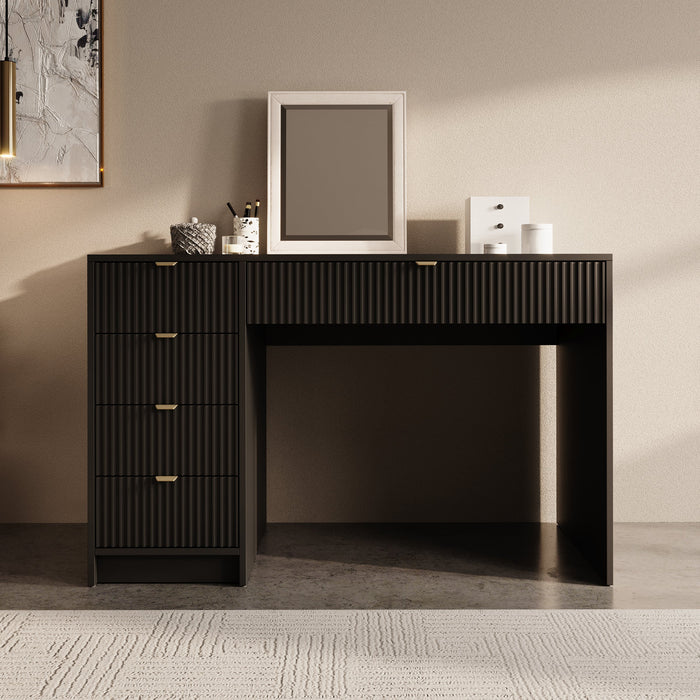 Meubella - Kaptafel Tavares - Zwart - 120 cm