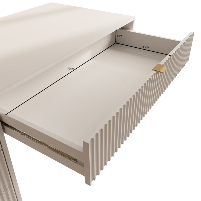 Meubella - Kaptafel Tavares - Zwart - 120 cm