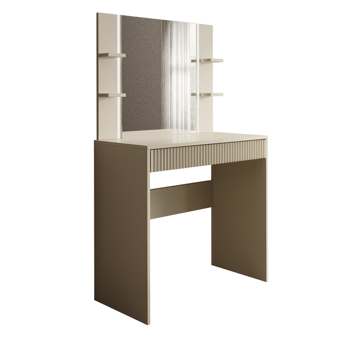 Meubella - Delaware - Kaptafel - Beige - 80x40 cm