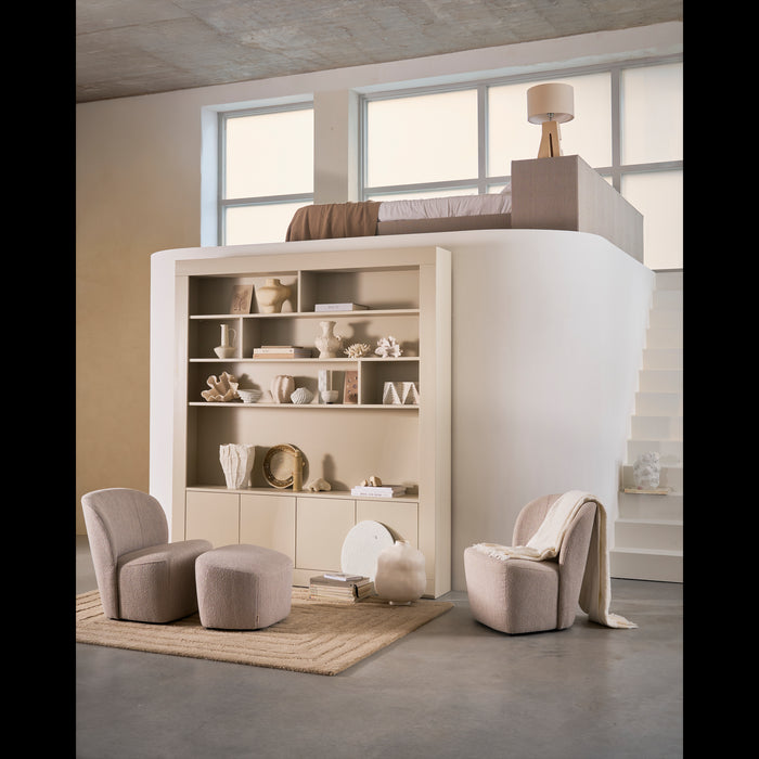 vtwonen Wallcover Wandkast - Grenen Hout - Dust|Grijs - 229x210x31