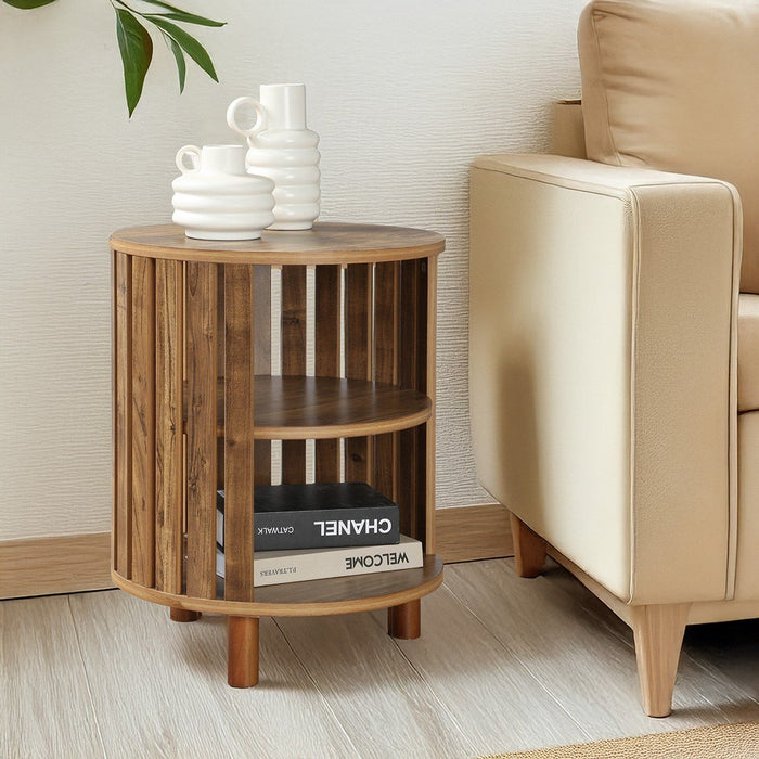 Calicosy - Lameller Nachtkastje - H50 cm - Houtenlook