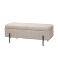 DÉJA Living - Opbergbank Beige Stof - 110x45x42cm - Kinna