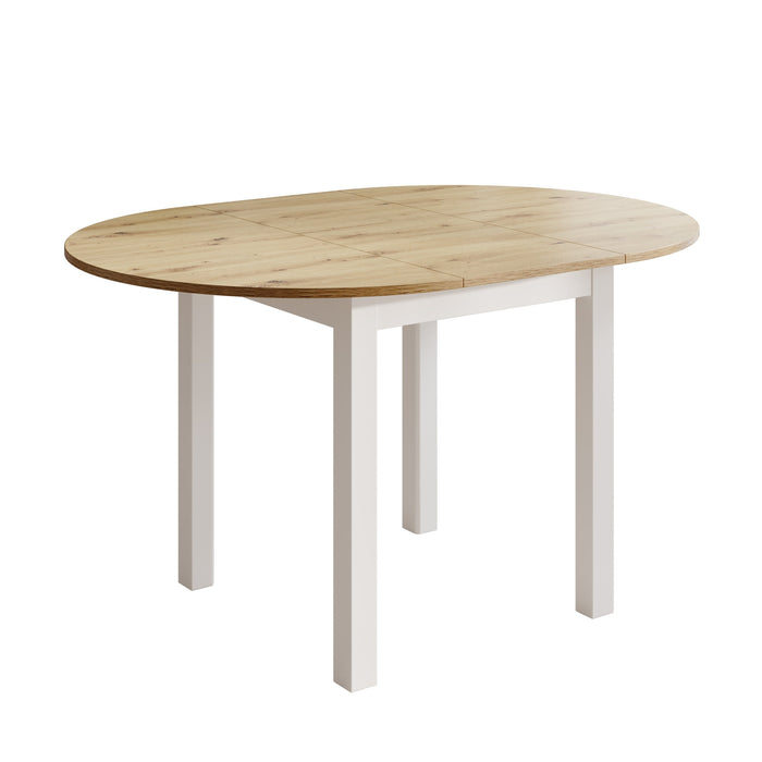 Meubella - South - Eetkamertafel - Eiken|Wit