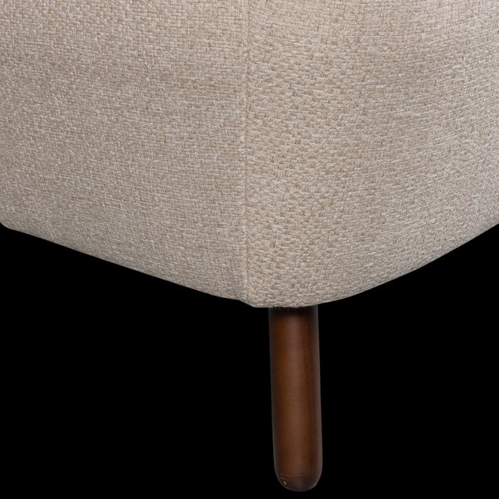 WOOOD Roan 1,5-Zits Bankje - Polyester - Zand - 72x134x79