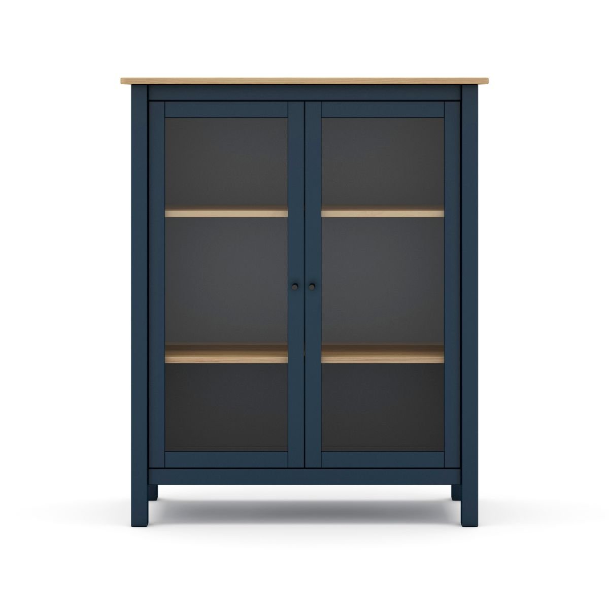 Calicosy - Vitrinekast met 2 Deuren MISTI - H110 cm - Blauw