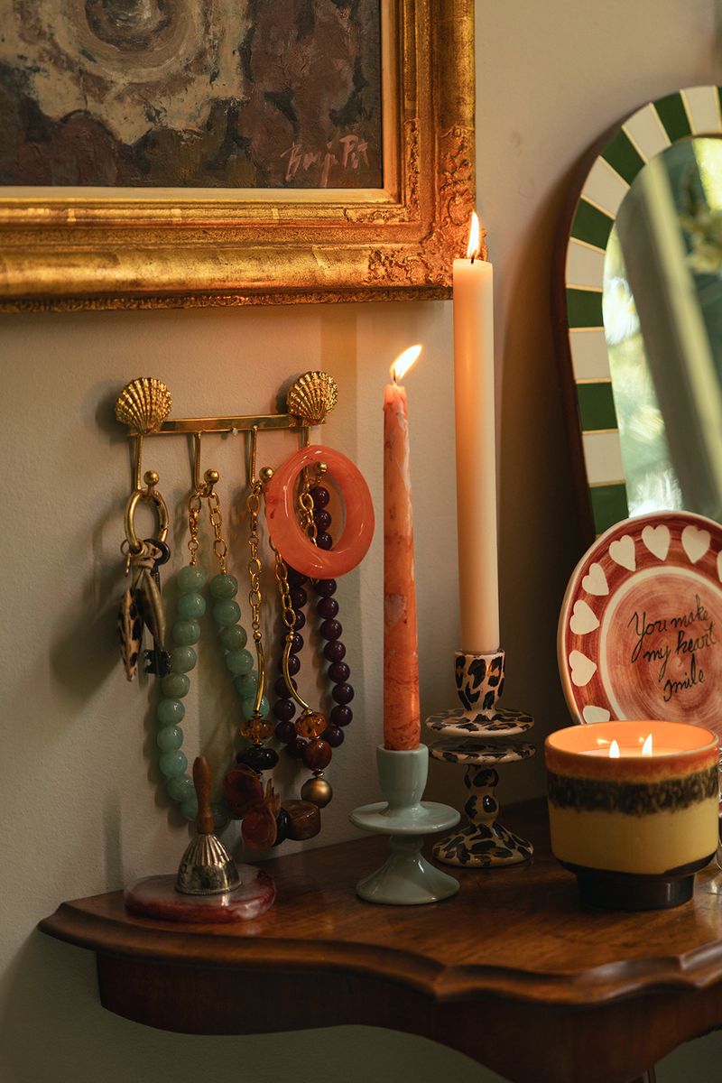 Sissy-Boy Goudkleurige kapstokhaken met schelpen