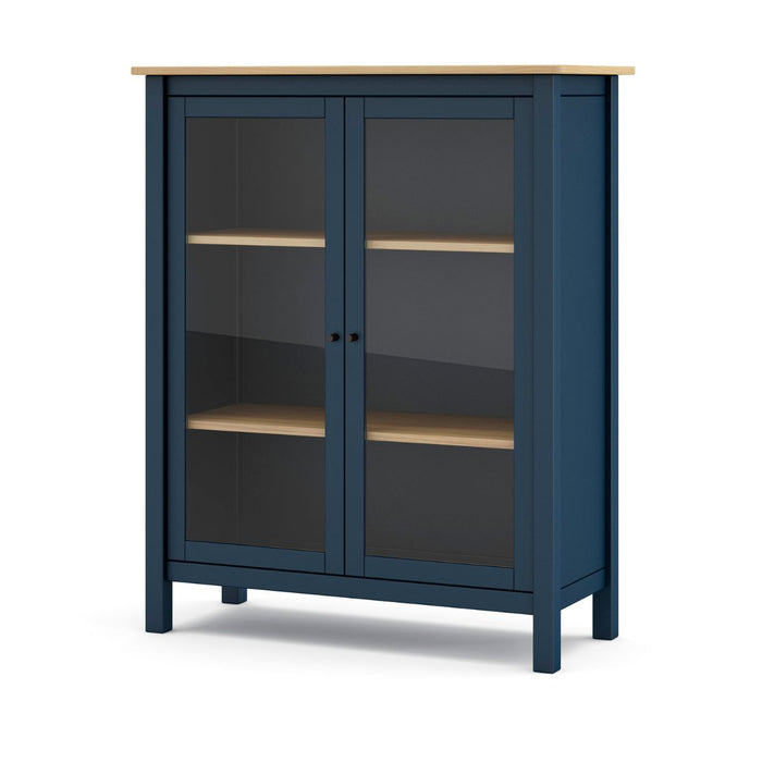 Calicosy - Vitrinekast met 2 Deuren MISTI - H110 cm - Blauw
