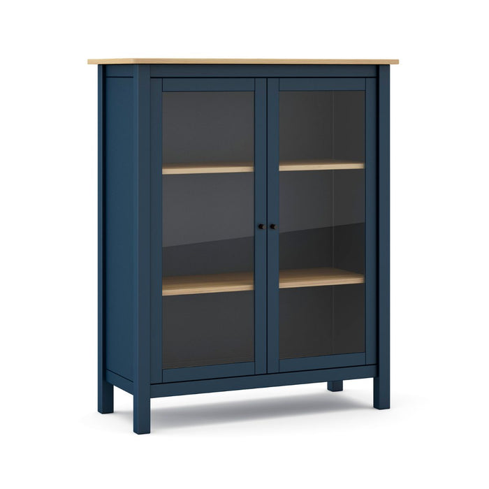 Calicosy - Vitrinekast met 2 Deuren MISTI - H110 cm - Blauw