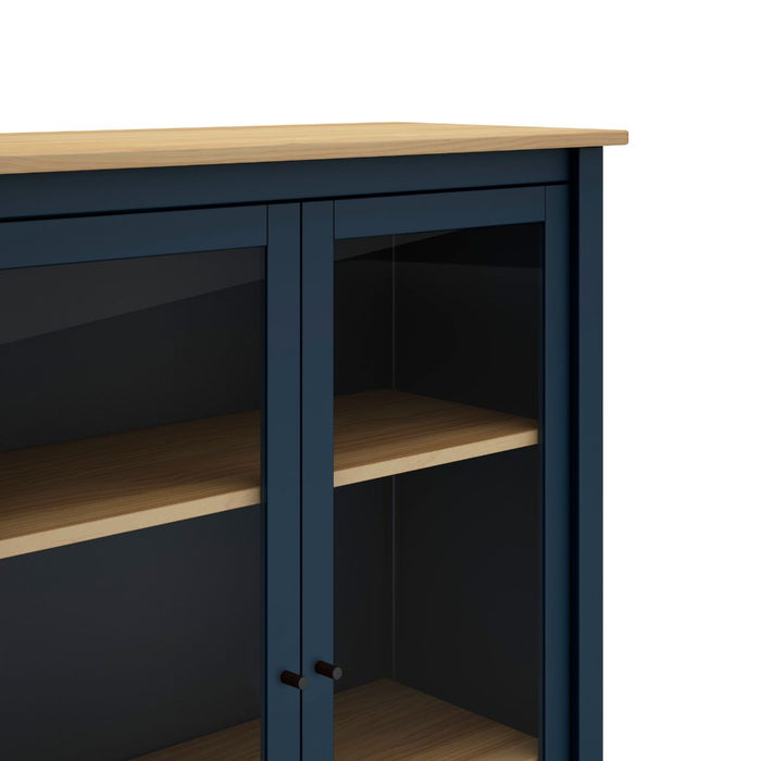 Calicosy - Vitrinekast met 2 Deuren MISTI - H110 cm - Blauw