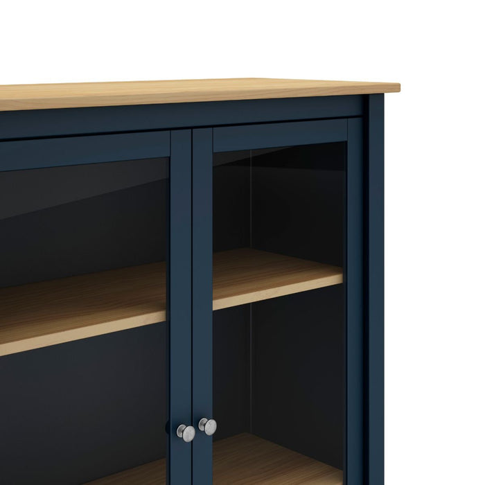 Calicosy - Vitrinekast met 2 Deuren MISTI - H110 cm - Blauw