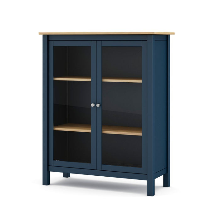 Calicosy - Vitrinekast met 2 Deuren MISTI - H110 cm - Blauw