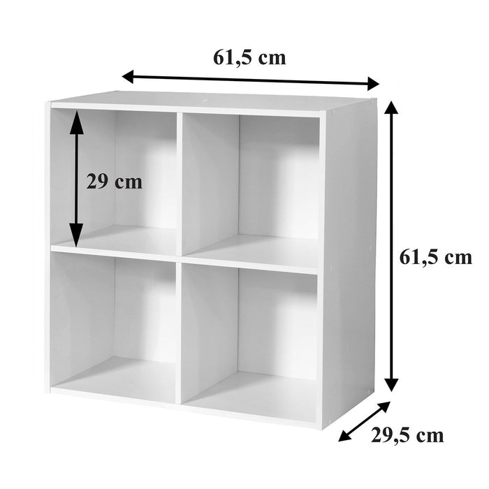 Calicosy - Opbergkast met 4 compartimenten COMPO - H61,5 cm - Wit