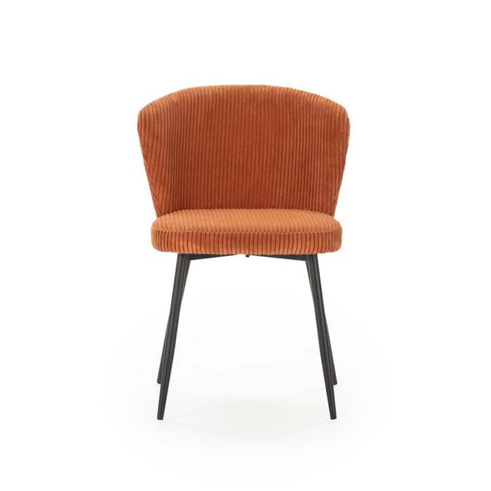 Calicosy - Set 4 stoelen MEGAN - L47 cm - Geribbelde fluweel