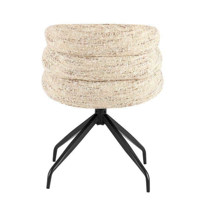 Giga Meubel - Eetkamerstoel Taupe - Draaibaar - Claes - Set van 2