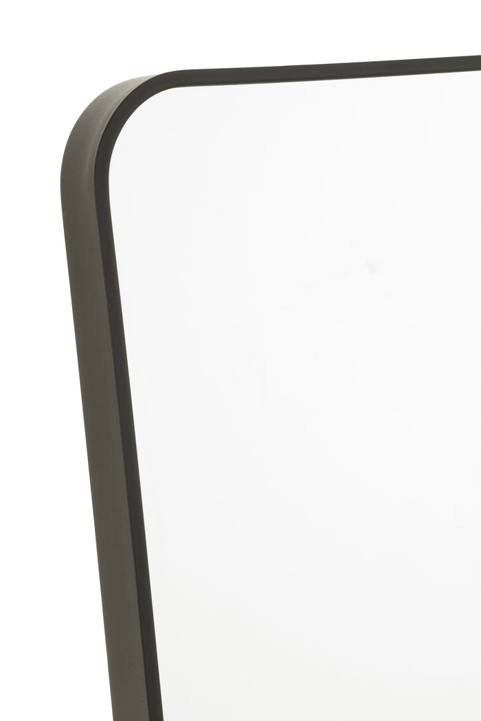 J-Line spiegel Op Voet Rechthoek - glas|metaal - zwart - 55 x 150 cm