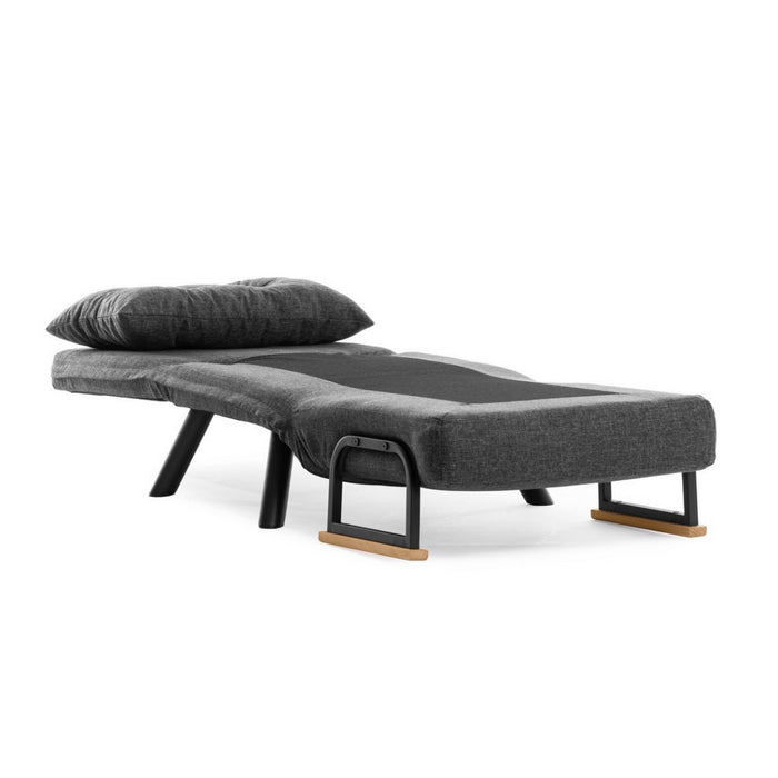 Calicosy - Slaapfauteuil SANDO - B67 cm - Donkergrijs