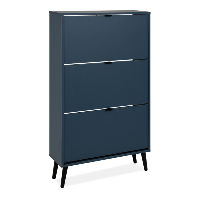Calicosy - Schoenenkast VIGO - B70 cm - Alby blauw | zwart