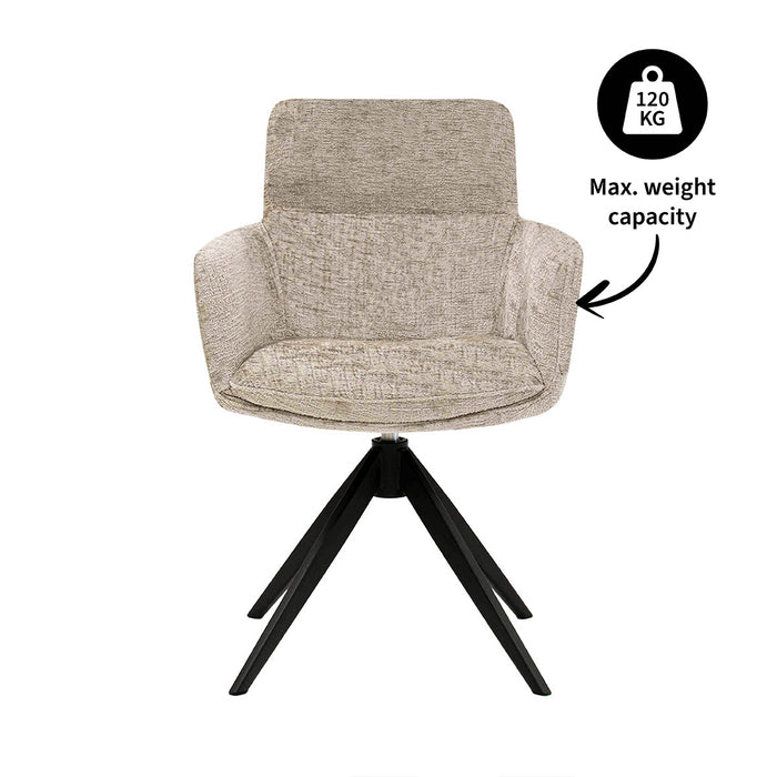 Kick draaistoel Niek - Beige