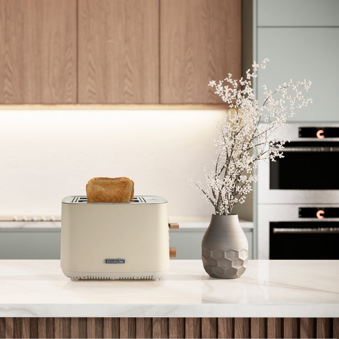 Bourgini Harmony Broodrooster 2 Sleuven – RVS en Beukenhout