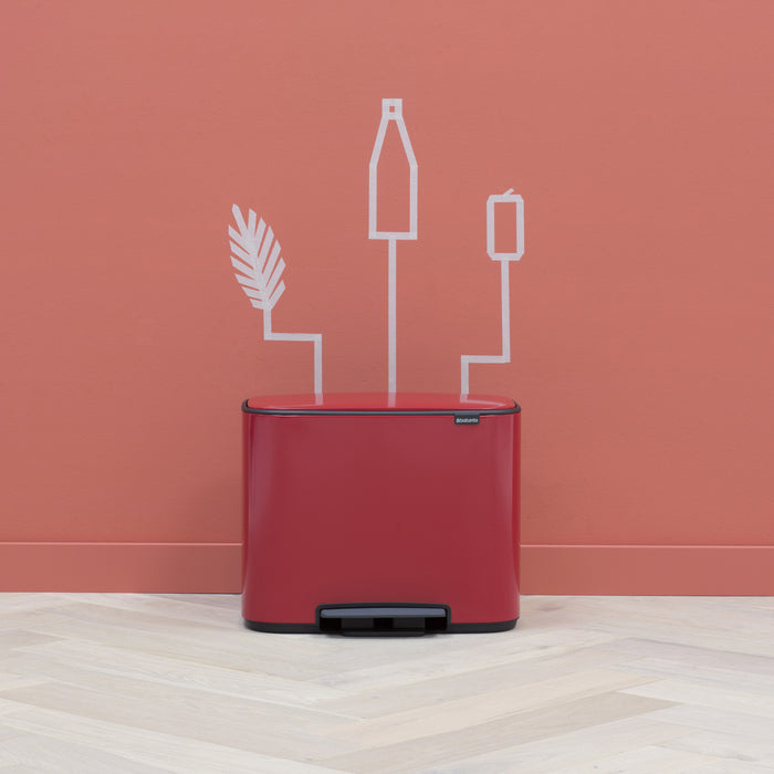 Brabantia Bo Pedaalemmer 34 Liter (11+23 Liter)